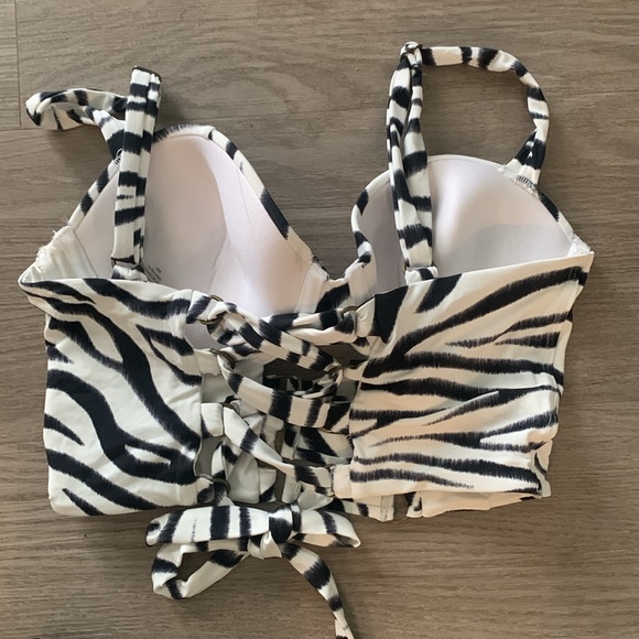 Kingston Bustier Top Zebra Print - Picture 6 of 7